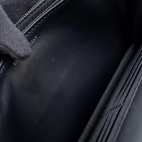 CHANEL CC Logo Chain Wallet Calfskin Black A48654 - Picture 11 of 15